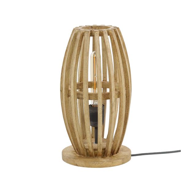 Giga Meubel Tafellamp Orbit - Mangohout Naturel - 1-Lichts - 20x20x38c