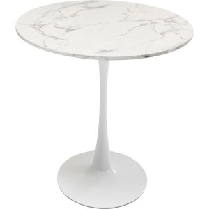 Kare Design Eettafel Schickeria Ø80cm marmerprint wit Kare Design Eettafel Schickeria Ø80cm marmerprint wit