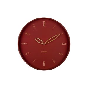 Karlsson wandklok Petals – rood – Ø40cm