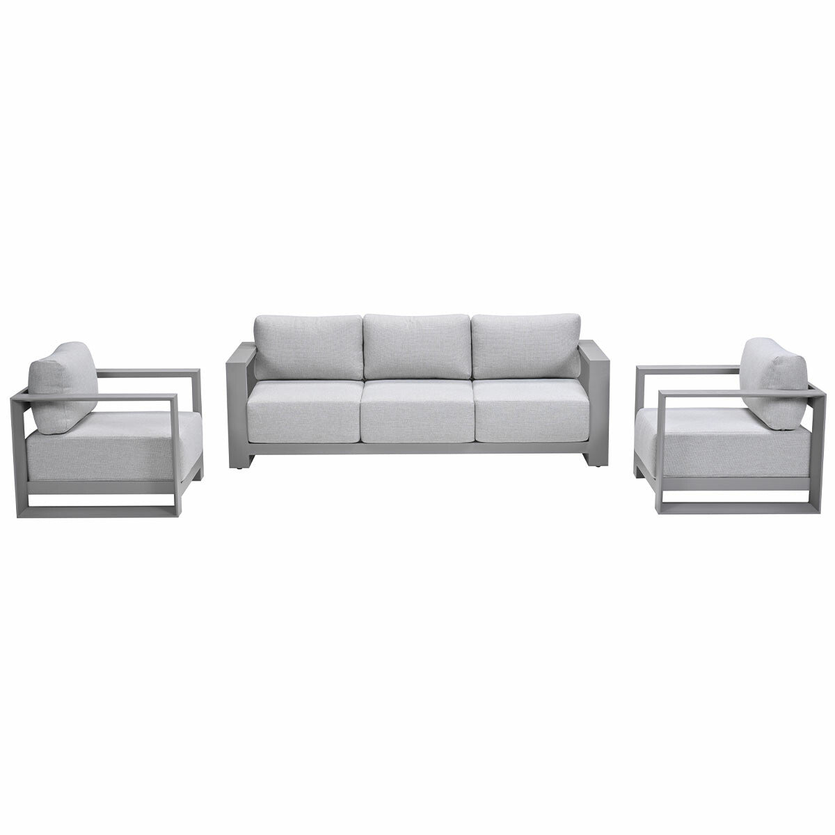 Garden Impressions loungeset Malakka taupe - 3-delig