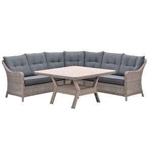 Garden Impressions lounge dining set Nova mystic grey – 4-delig