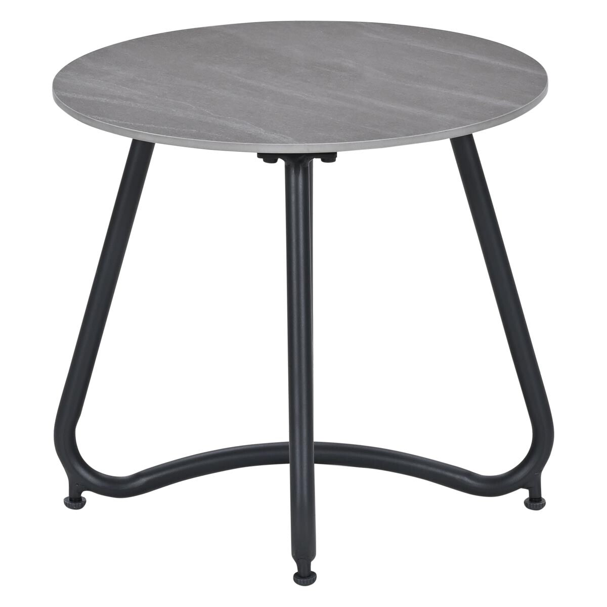 Garden Impressionsbijzettafel Fons Ø45xH41 cm – carbon black - Centost