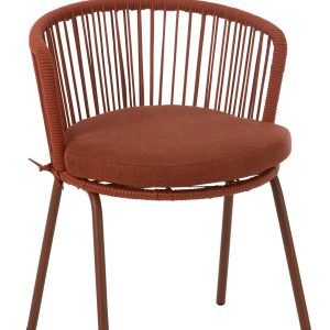 J-Line stoel Toa – metaal/koord – rood J-Line stoel Toa – metaal/koord – rood