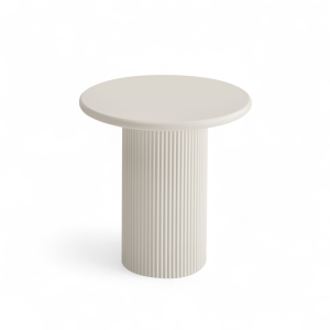 Furnhouse ronde salontafel Wave – Crème wit – Ø 50 cm