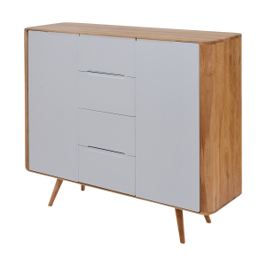 Gazzda Ena Dresser 135 Eikenhouten Dressoir – Naturel / Wit