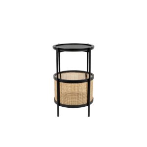 Housecraft Living Makoto Bijzettafel Rond 30×30 cm Zwart