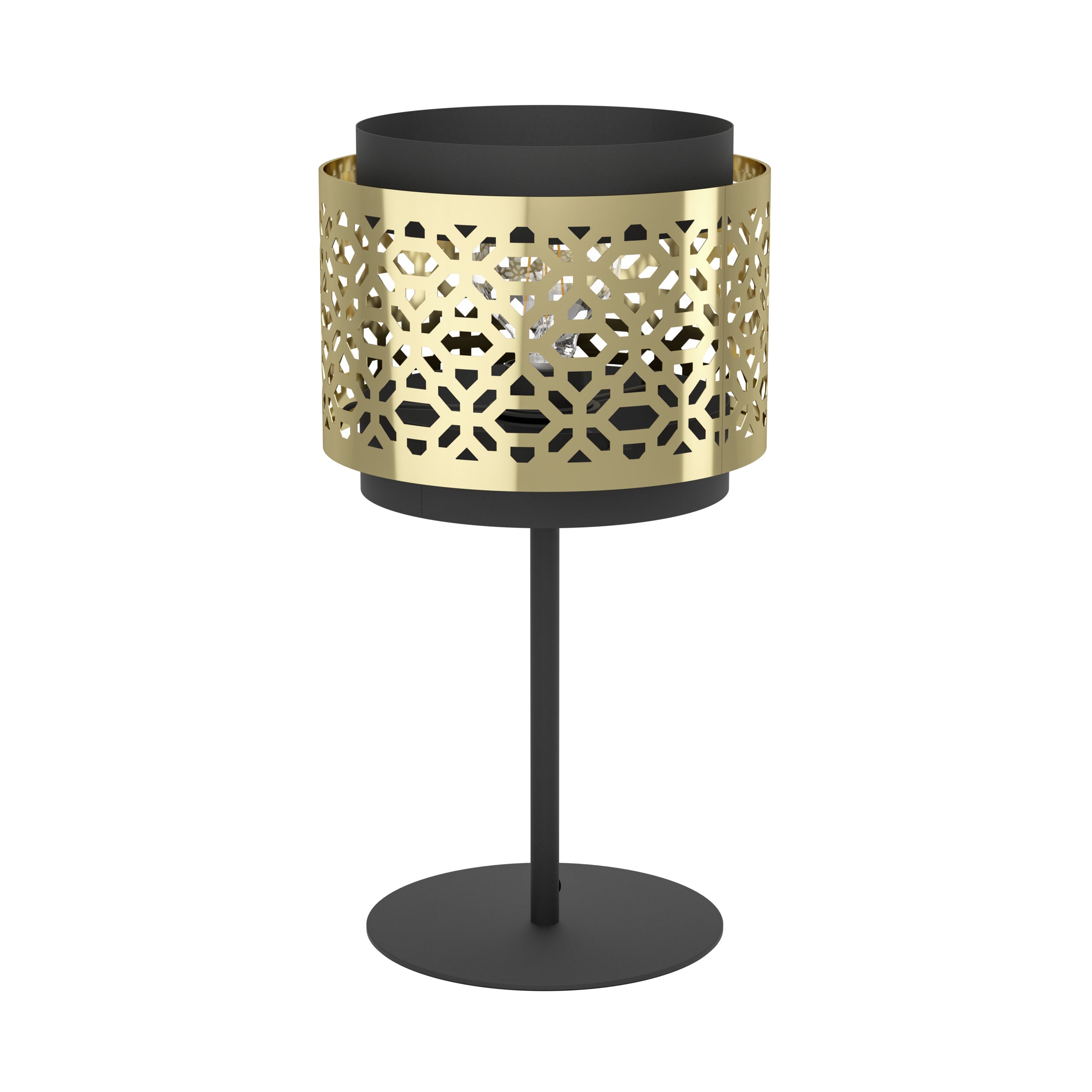 EGLO tafellamp Sandbach - e27 - 45 cm - zwart/goud - staal