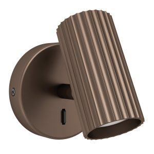 EGLO wandlamp Portillo – gu10 – 11 cm – brons EGLO wandlamp Portillo – gu10 – 11 cm – brons