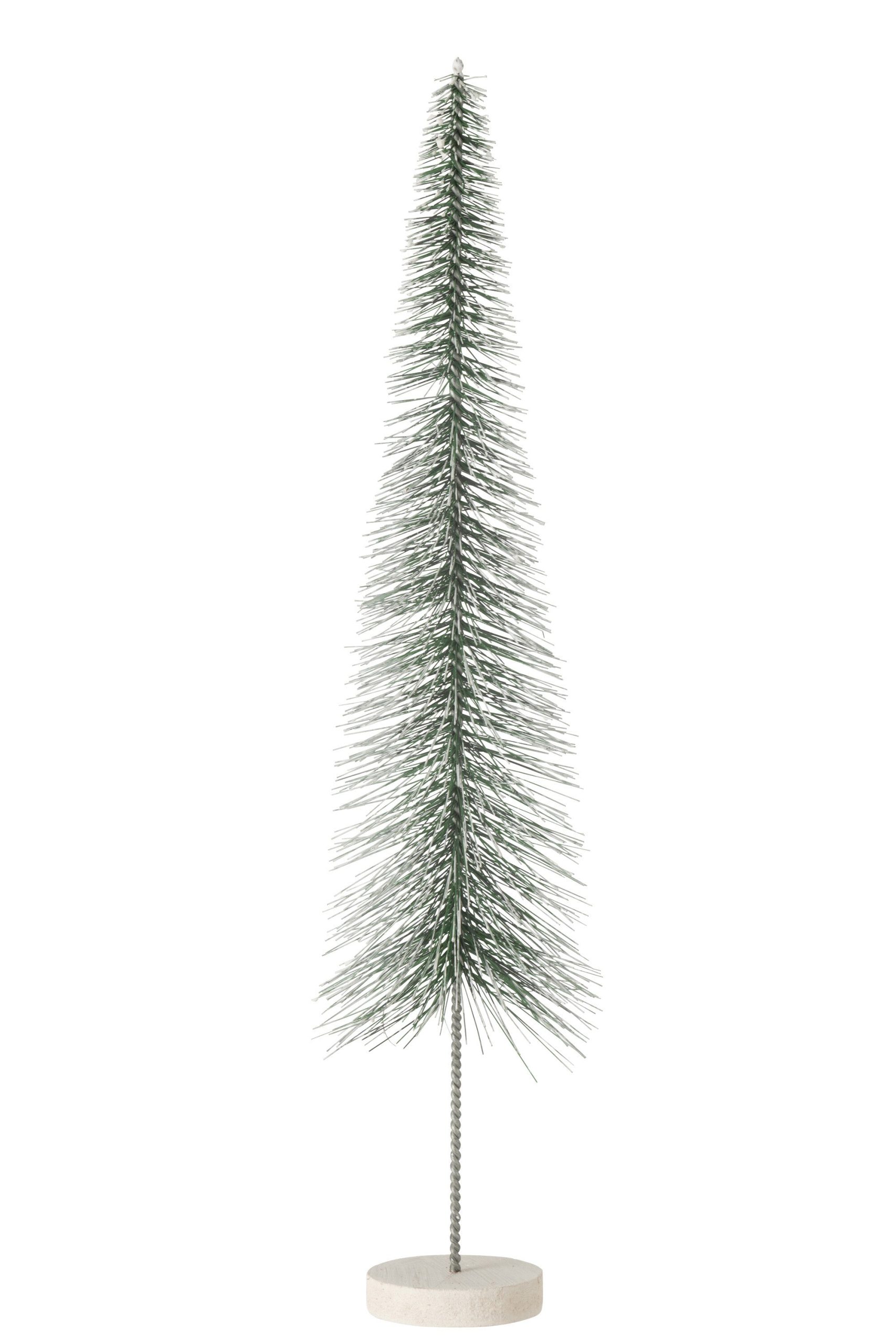 J-Line decoratie Kerstboom Sneeuw - kunststof - groen - large