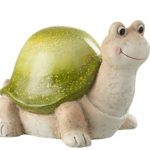 J-Line figuur Schildpad Buiten – kunststof – groen J-Line figuur Schildpad Buiten – kunststof – groen
