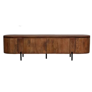 Giga Meubel Tv-Meubel Marlène – Mangohout/Metaal – Naturel – 200cm
