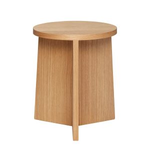 Hübsch kruk Split – mdf/oak veneer – ø35xh42cm Hübsch kruk Split – mdf/oak veneer – ø35xh42cm