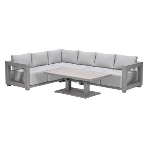 Garden Impressions Loungeset Berthill 5-delig – taupe Garden Impressions Loungeset Berthill 5-delig – taupe