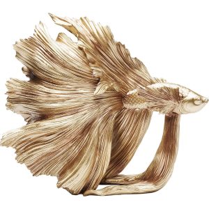 Kare Design Woonaccessoires betta vissen 34cm goud Kare Design Woonaccessoires betta vissen 34cm goud