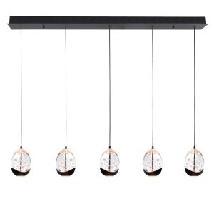 Highlight hanglamp Clear – 5 lichts – 108 x 155 cm – helder zwart Highlight hanglamp Clear – 5 lichts – 108 x 155 cm – helder zwart