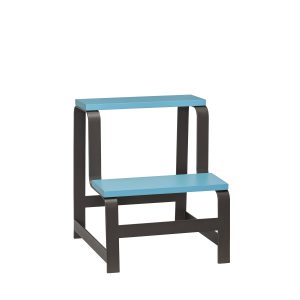Hübsch kruk Step – ijzer/eikenhout – 44x40xh49cm Hübsch kruk Step – ijzer/eikenhout – 44x40xh49cm