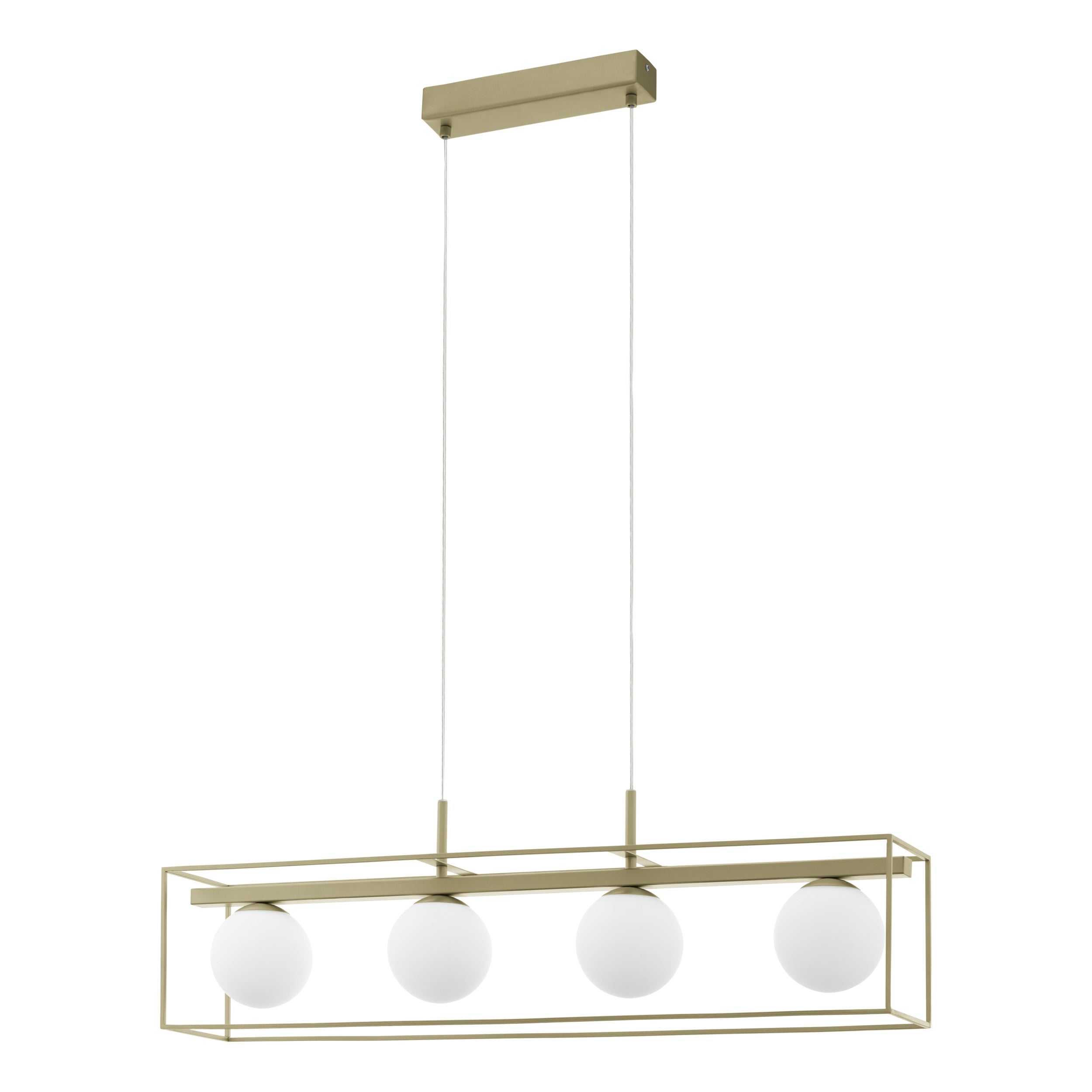 EGLO hanglamp Vallaspra - e14 - 91 cm - goud/wit