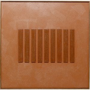 Kare Design Schilderij Art Row 100x100cm bruin