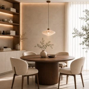 EGLO hanglamp Orimini – E27 – Ø 38 cm – crème/brons – textiel EGLO hanglamp Orimini – E27 – Ø 38 cm – crème/brons – textiel