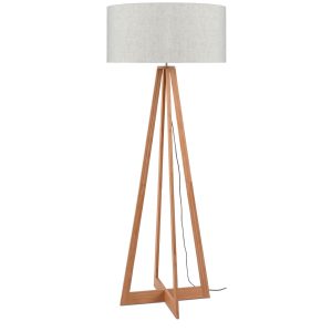 GOOD&MOJO vloerlamp Everest – bruin – Ø60cm