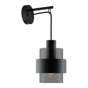 Freelight wandlamp Chiasso – 1 lichts – 22 x 40 cm – zwart