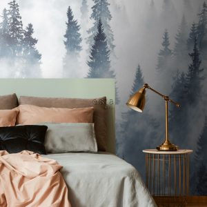ESTAhome fotobehang mistig bos groen – 186 x 279 cm – 158909 ESTAhome fotobehang mistig bos groen – 186 x 279 cm – 158909