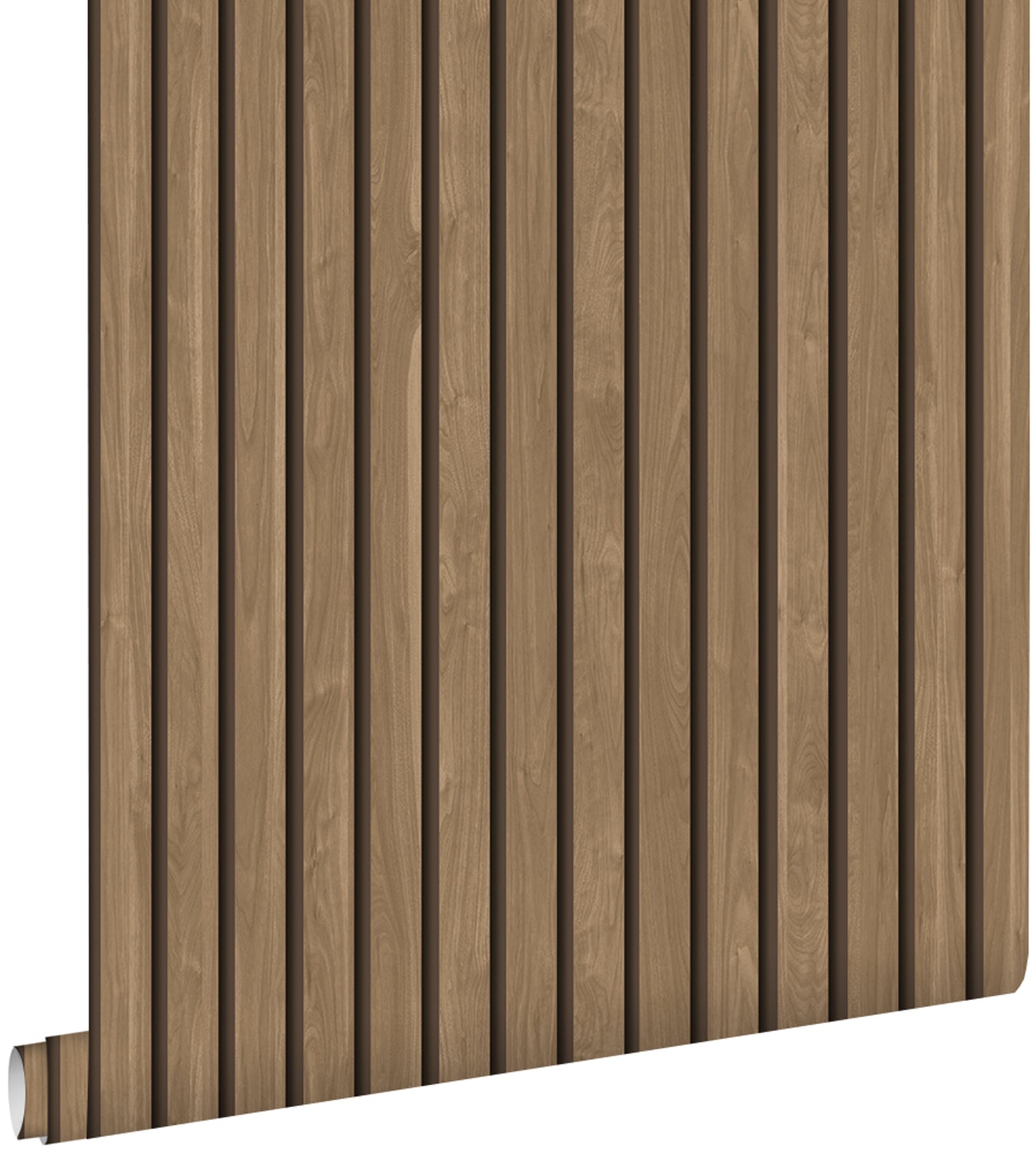 ESTAhome behang houten wandpanelen 3d lichtbruin - 53 cm x 10.05 m - 1