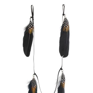 J-Line hanger – veren – bruin/zwart – 2 stuks J-Line hanger – veren – bruin/zwart – 2 stuks