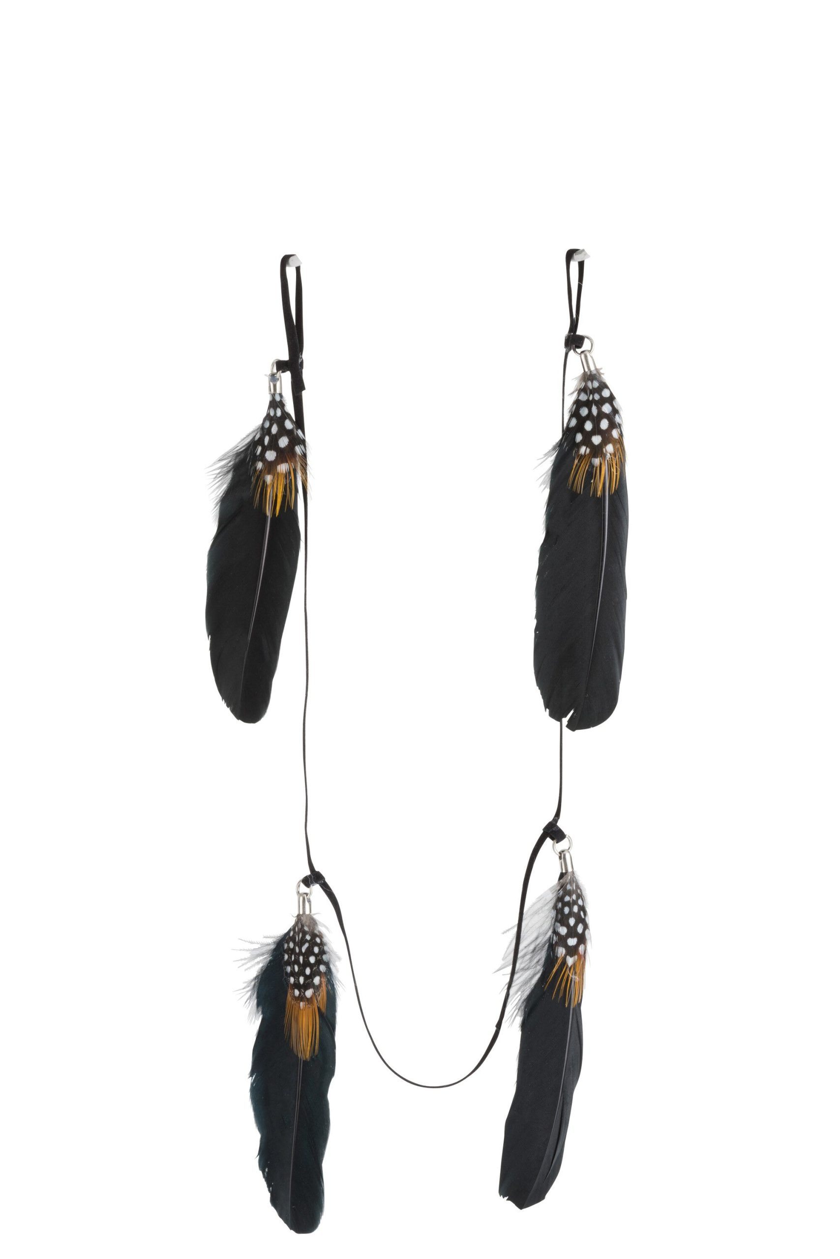 J-Line hanger - veren - bruin/zwart - 2 stuks