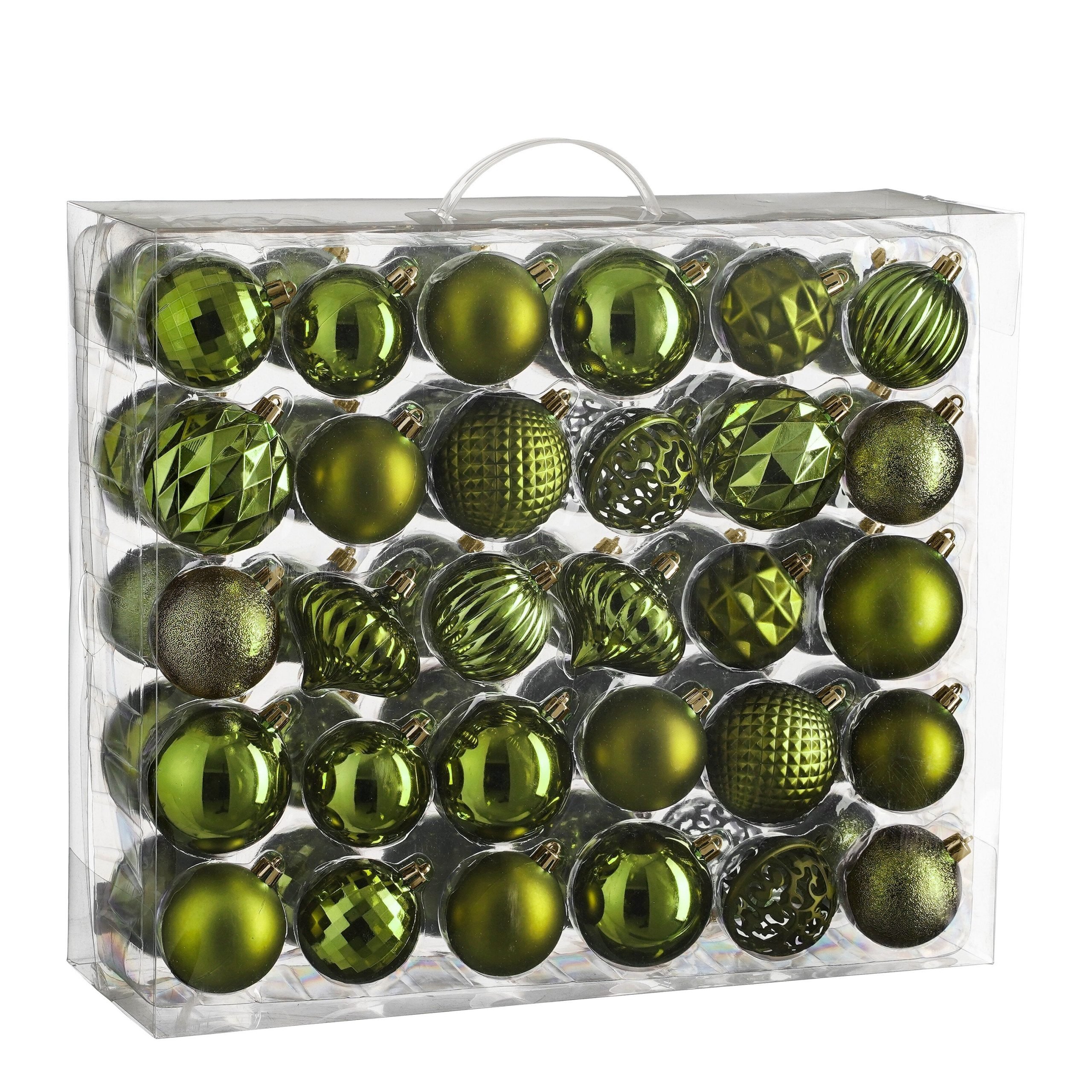 House of Seasons Kerstballen Set - 60 Stuks - Ø7 cm - Onbreekbaar - Do
