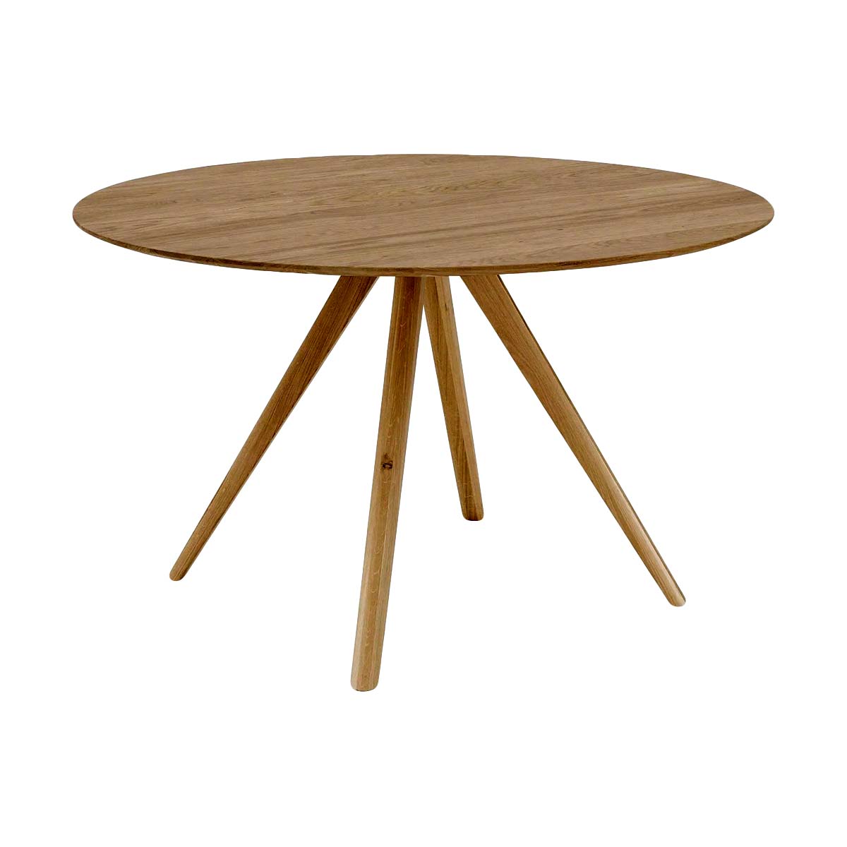 HelloTable eettafel Novum 30 - rond - � 120 cm - eiken tabacco
