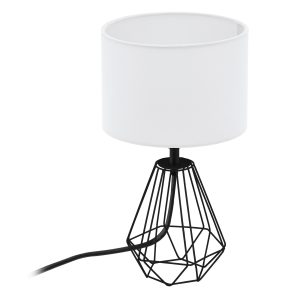 EGLO tafellamp Carlton 2 – e14 – 30,5 cm – zwart/wit EGLO tafellamp Carlton 2 – e14 – 30,5 cm – zwart/wit