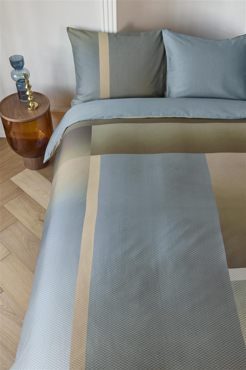 Kardol dekbedovertrek Sloane Square - 140x200/220 cm - blauw grijs