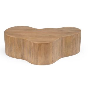 Giga Meubel Salontafel Moos – Organisch – Naturel – 129cm