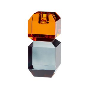 Hübsch kandelaar Gem – kristal – 6x6xh14cm Hübsch kandelaar Gem – kristal – 6x6xh14cm
