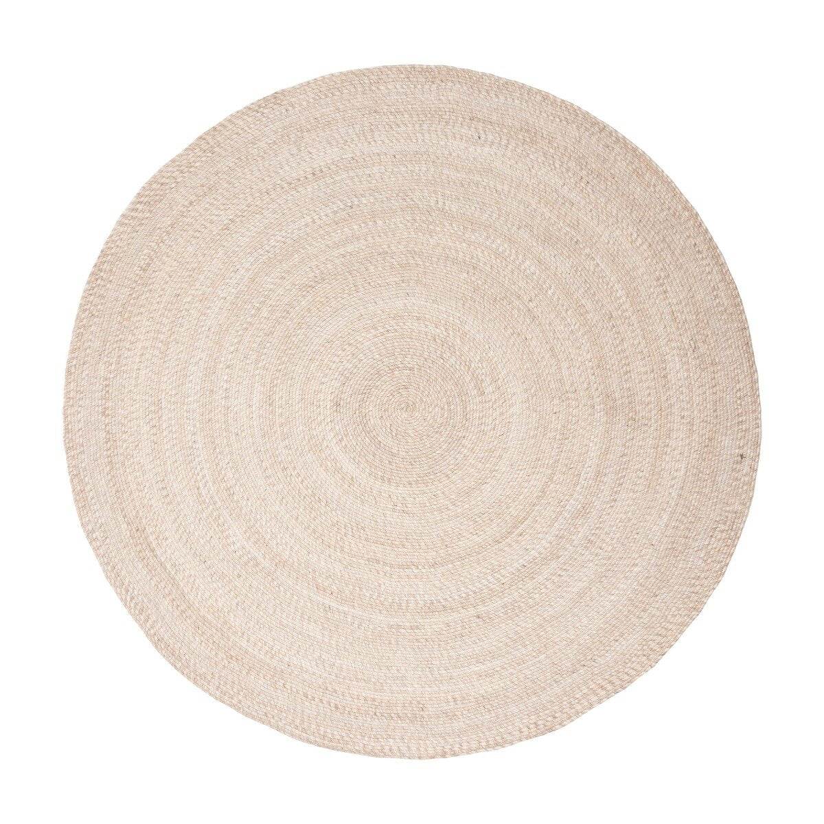 Interieur05 Rond wollen vloerkleed Gapo beige
