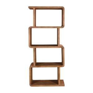 Giga Meubel Wandkast Floris – Mangohout – Lichtbruin – 80x40x180cm Giga Meubel Wandkast Floris – Mangohout – Lichtbruin – 80x40x180cm