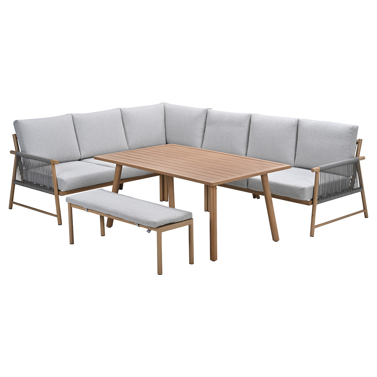 Garden Impressions Lounge dining set Hannie 6-delig - light teak look
