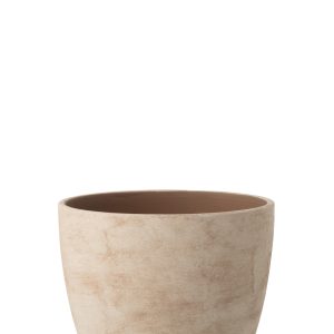 J-Line bloempot Rond – keramiek – beige – large J-Line bloempot Rond – keramiek – beige – large