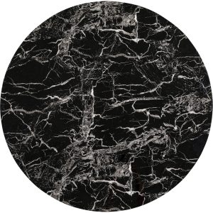 Kare Design Tafelblad Schickeria marmerprint zwart