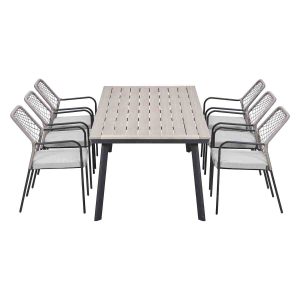 Garden Impressions Tuinset Ross sand 7-delig – Penedo tuintafel 230×10 Garden Impressions Tuinset Ross sand 7-delig – Penedo tuintafel 230×10