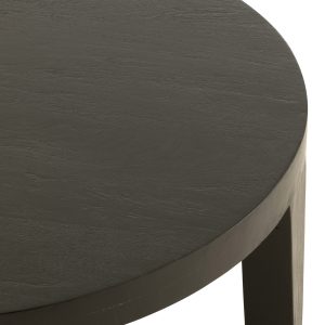 J-Line bijzettafel Rond – hout – matte zwart