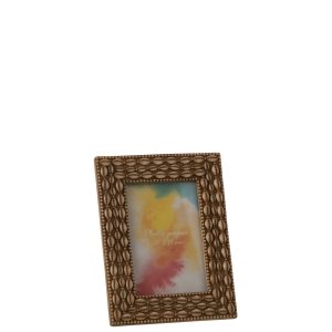 J-Line fotolijst Schelp – kunststof – beige – small – 2 stuks