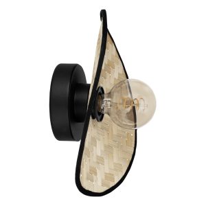 EGLO wandlamp Marywell – e27 – hout – zwart/bruin EGLO wandlamp Marywell – e27 – hout – zwart/bruin