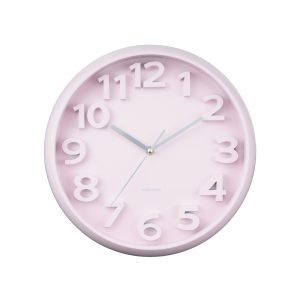 Karlsson wandklok Elevated Classic Numbers – roze – Ø33.5cm Karlsson wandklok Elevated Classic Numbers – roze – Ø33.5cm