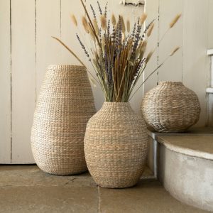 J-Line droogbloemen – Bundel Gedroogde Lavendel – riet – paars