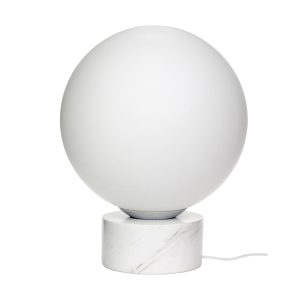 Hübsch vloerlamp Sphere – glas/marmer – ø40xh50cm, e27/40w