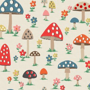Cath Kidston Vliesbehang – Mushrooms Multi Cath Kidston Vliesbehang – Mushrooms Multi