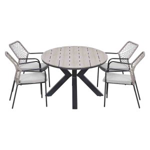 Garden Impressions Tuinset Ross 5-delig – Tulli tuintafel 180×115 cm Garden Impressions Tuinset Ross 5-delig – Tulli tuintafel 180×115 cm