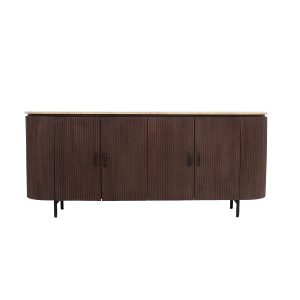 Giga Meubel Dressoir Amber – Bruin – Mangohout/Travertin – 200cm Giga Meubel Dressoir Amber – Bruin – Mangohout/Travertin – 200cm